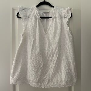 ⚓️Vineyard Vines White Eyelet Top